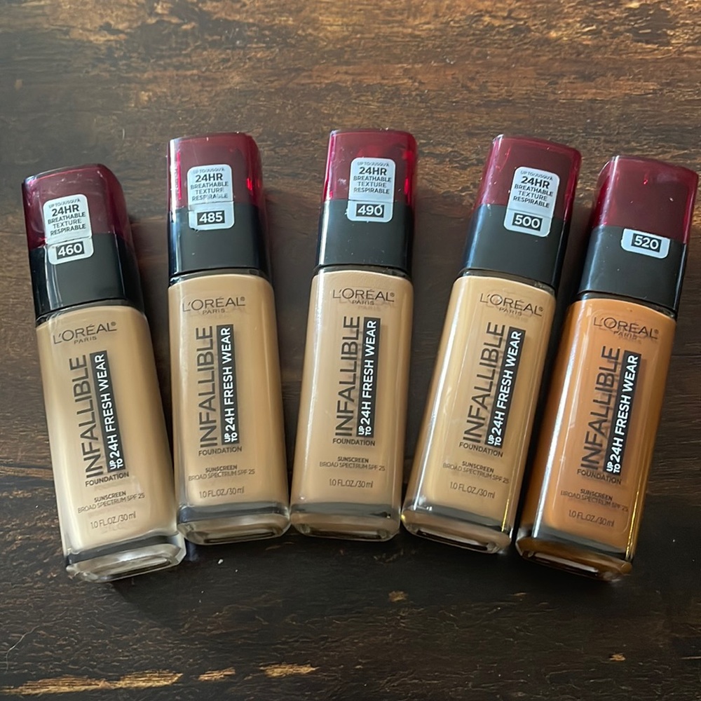 Loreal Infallible Freshwear Foundation Lot